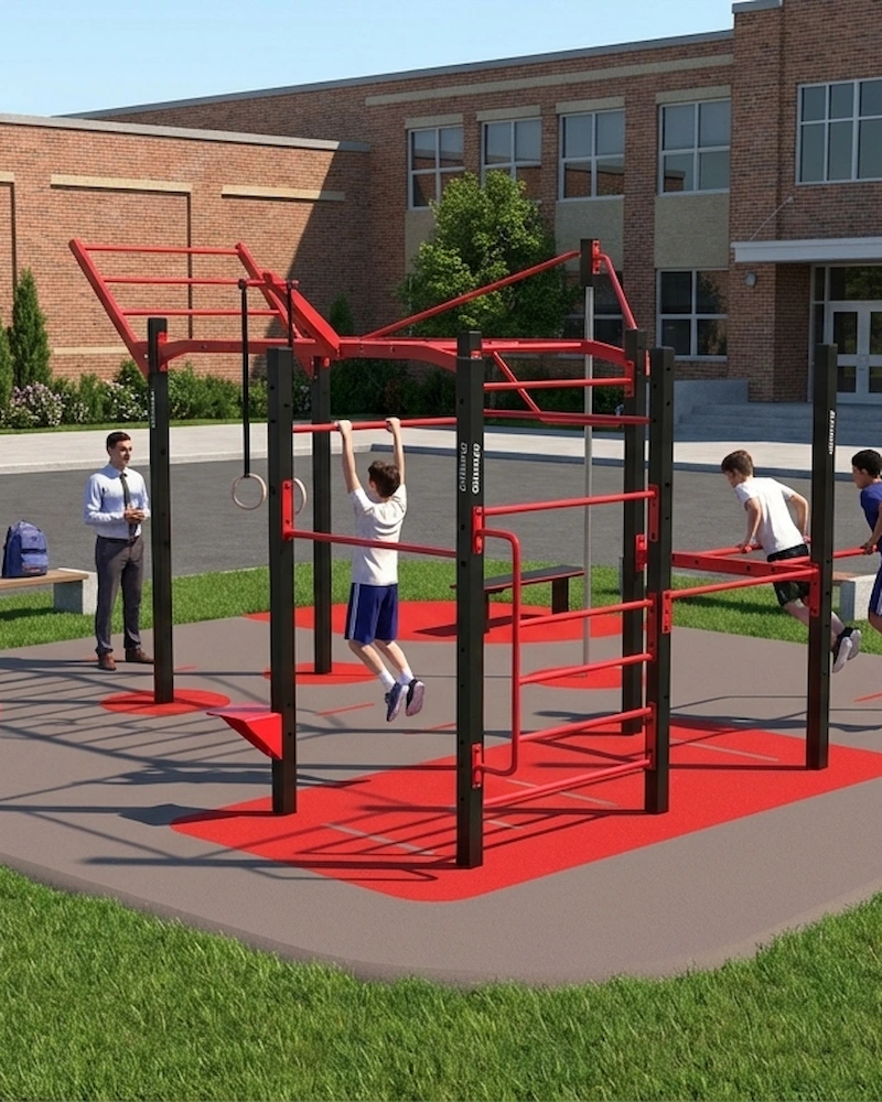 Pro obce a města: Veřejná sportoviště a komunitní parky - Tvořte srdce komunity. Místo, kde se potkává mládež, rodiny i senioři. Oživte veřejný prostor a nabídněte občanům aktivní vyžití zdarma.